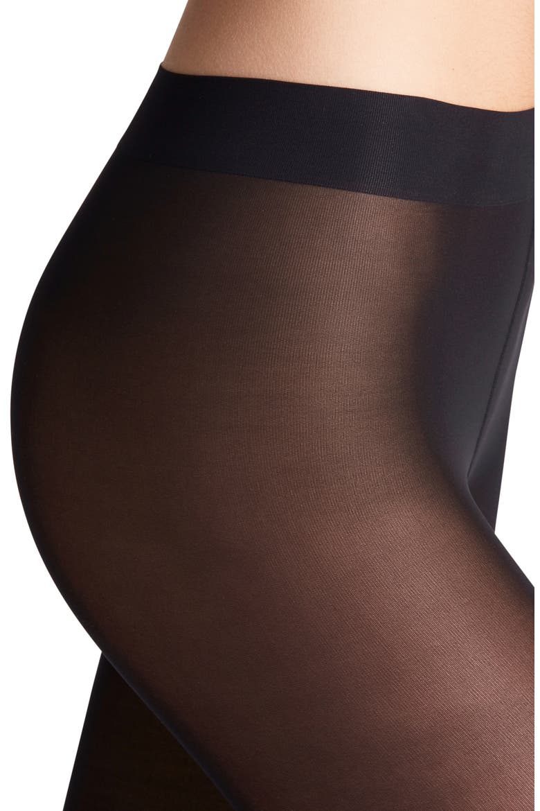 Sheer Matte Tights, Alternate, color, BLACK