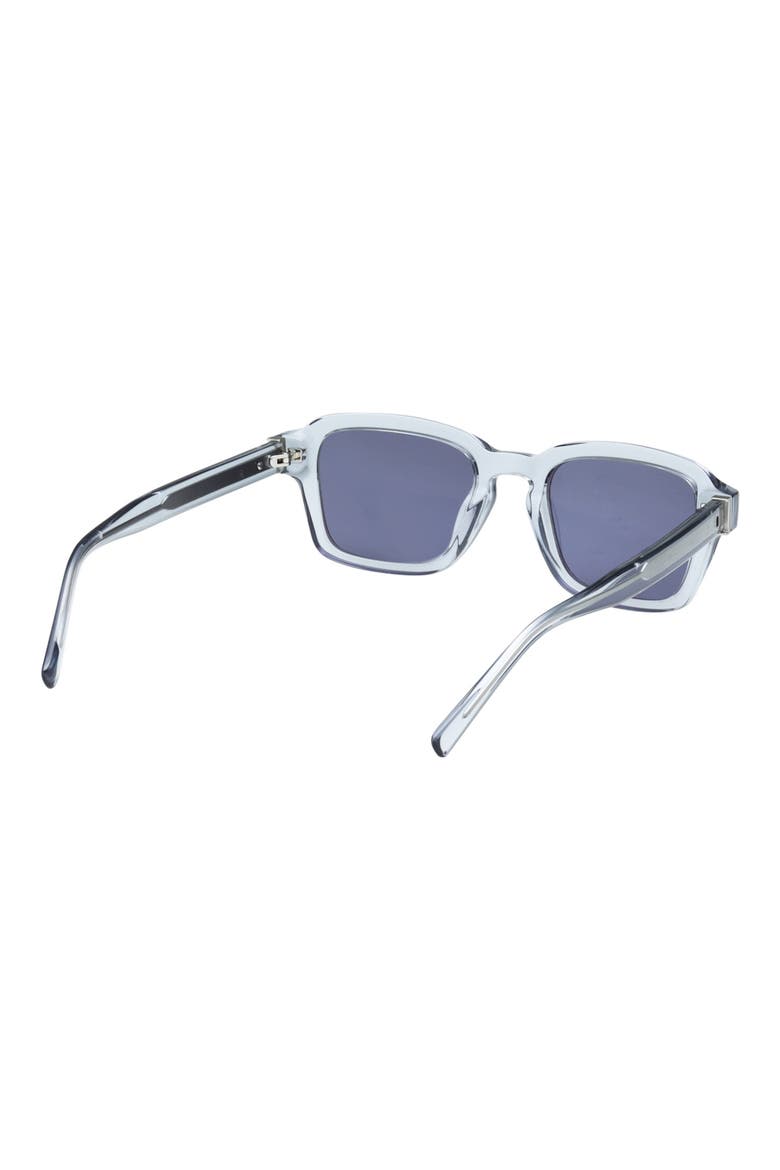 51mm Round Sunglasses, Alternate, color, SHINY BLUE / BLUE