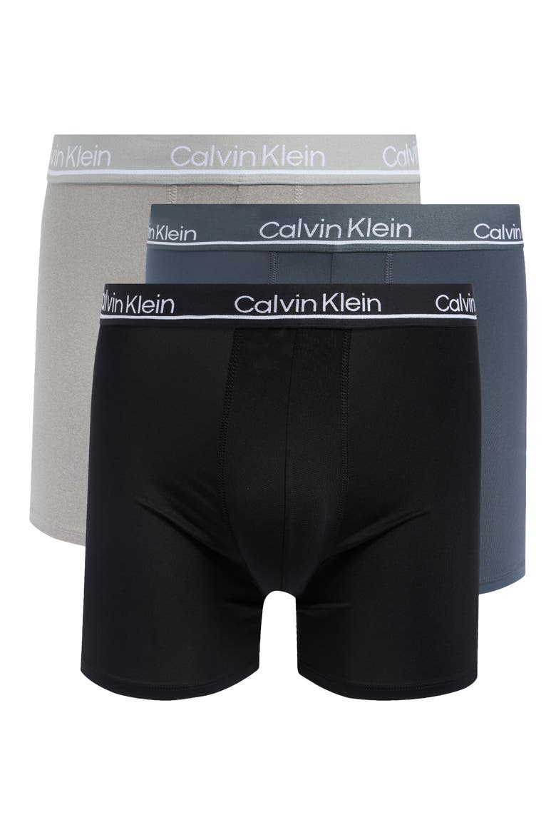 3-Pack Microfiber Boxer Briefs, Main, color, BLACK/TURBULENCE/GREY HEATHER