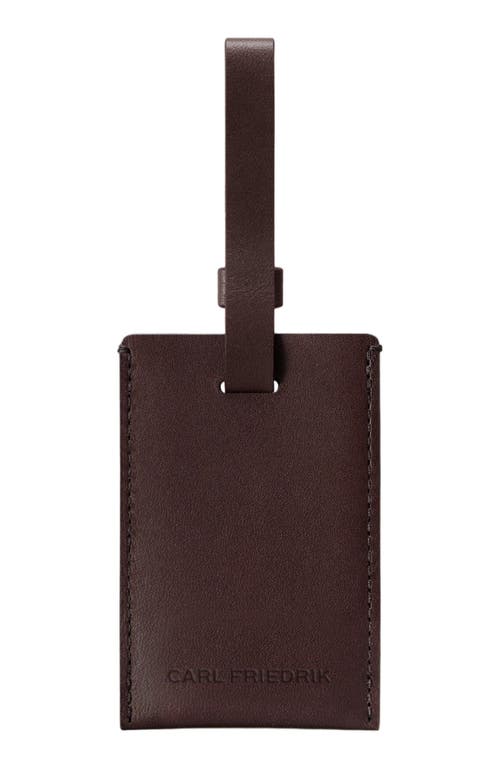 Carl Friedrik The Luggage Tag in Chocolate 