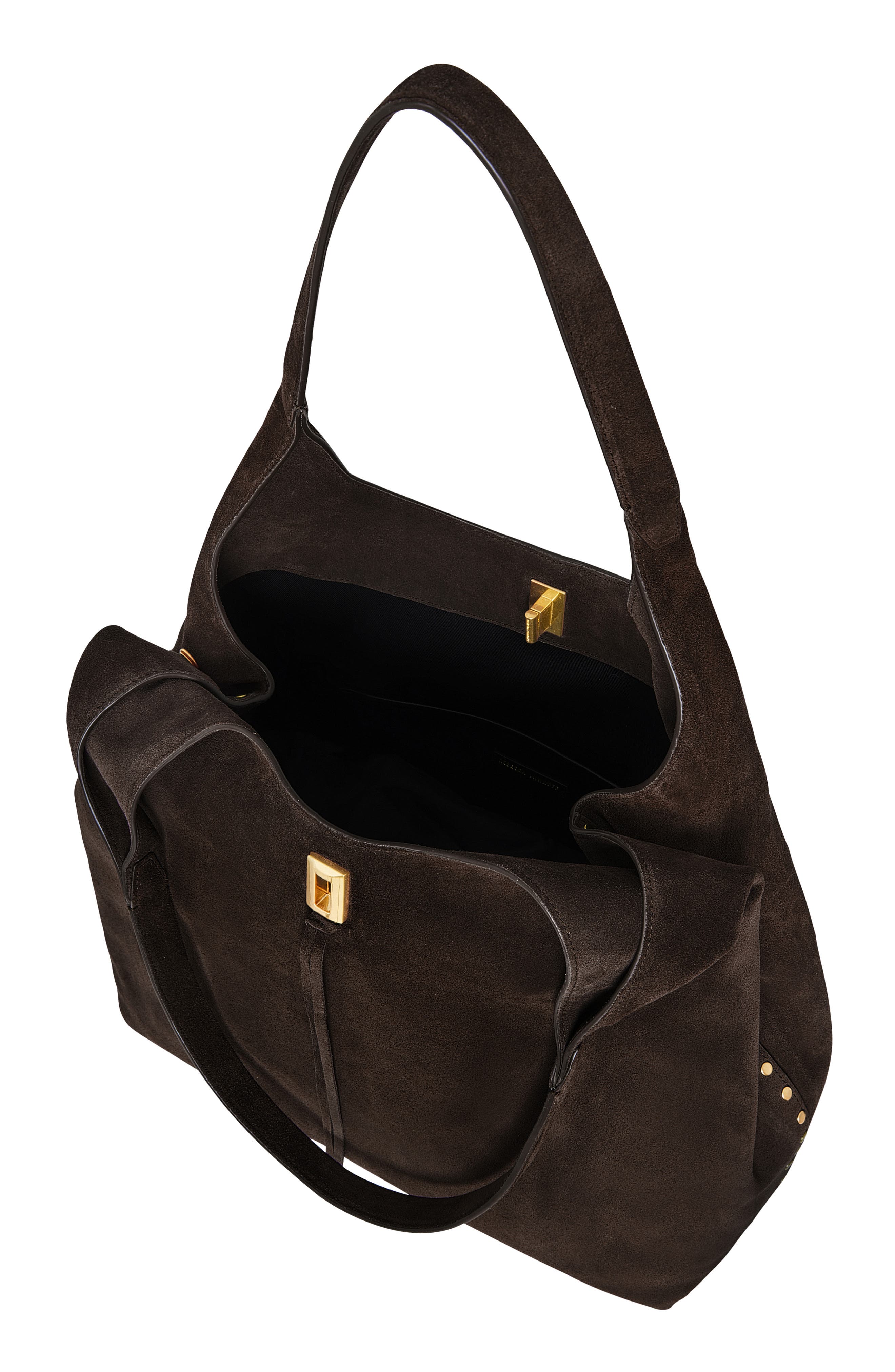 Darren Suede Carryall, Alternate, color, FONDANT
