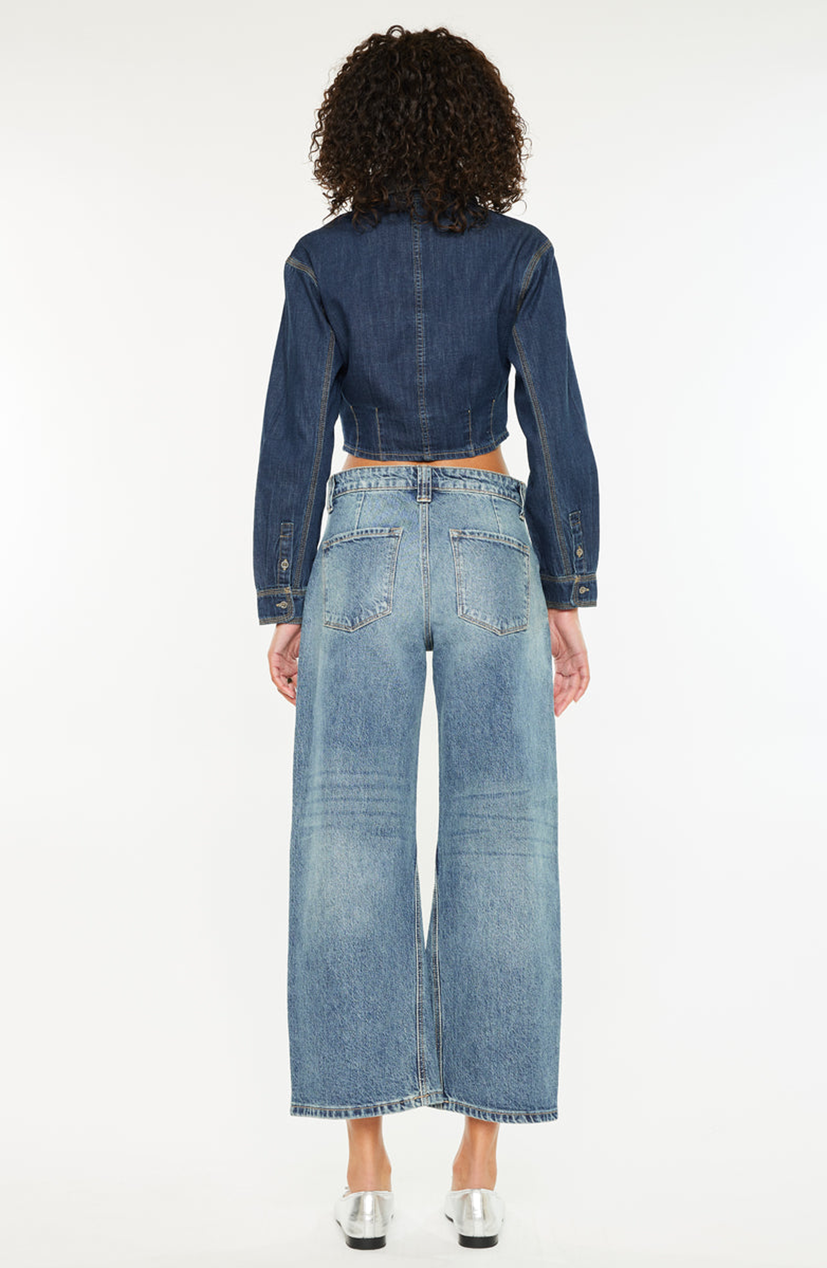 Daliah Mid Rise Loose Barrel Jeans - image 2