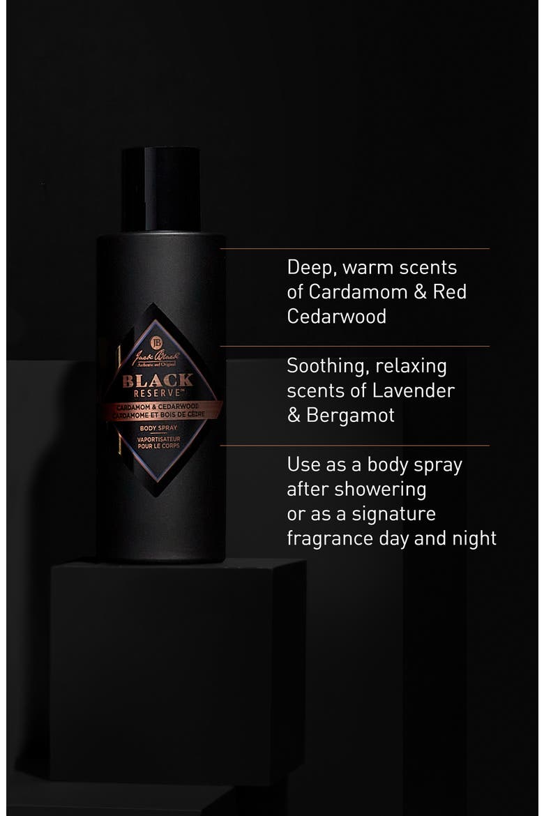 Black Reserve Body Spray, Alternate, color, NO COLOR