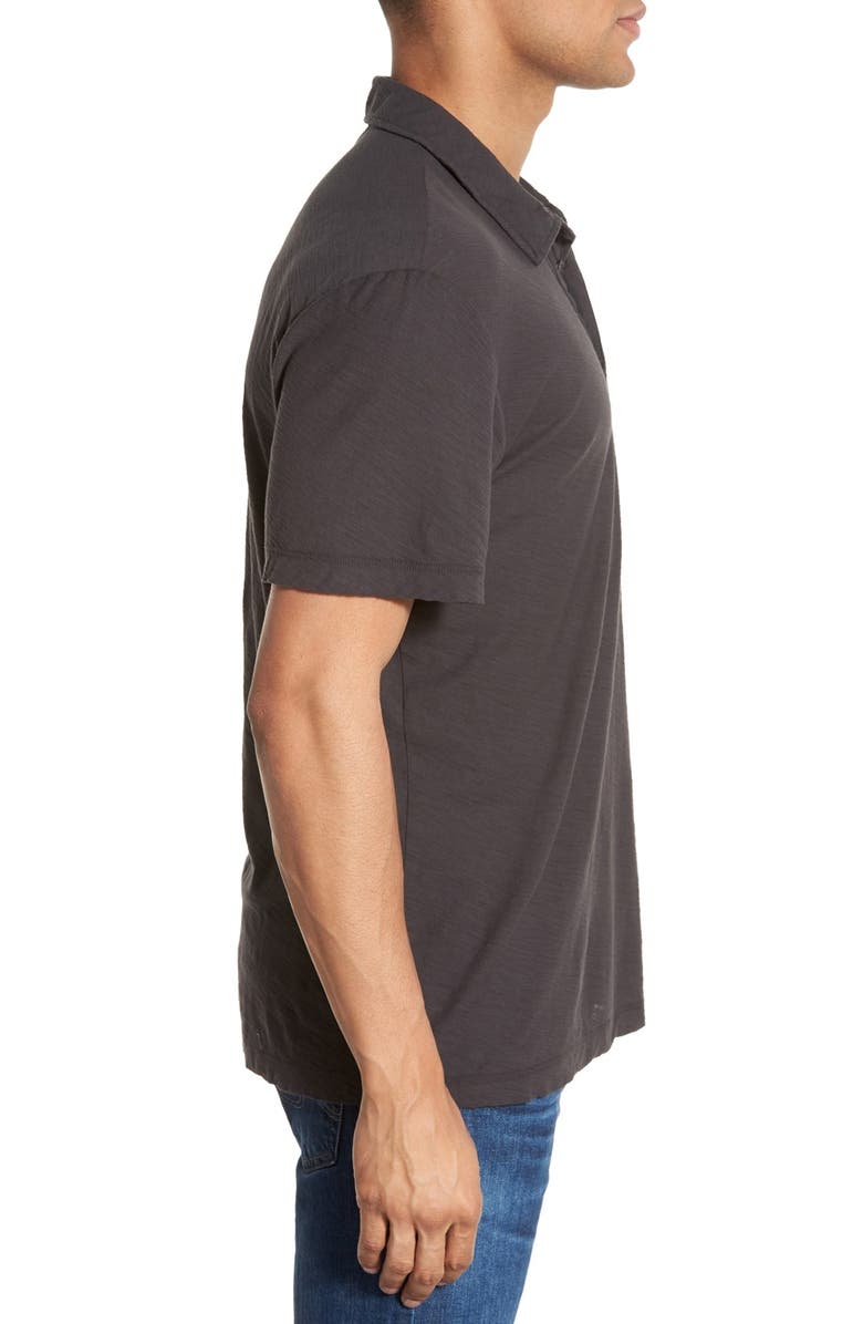 James Perse Classic Slub Cotton Polo, Alternate, color, 