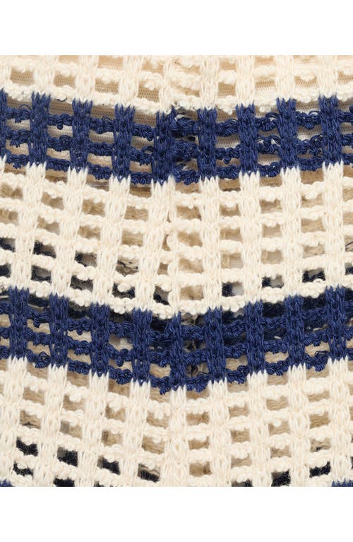 Mango Stripe Open Stitch Shorts In Multi