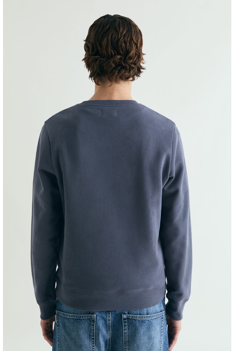 Wash Embroidered Sweatshirt, Alternate, color, Navy