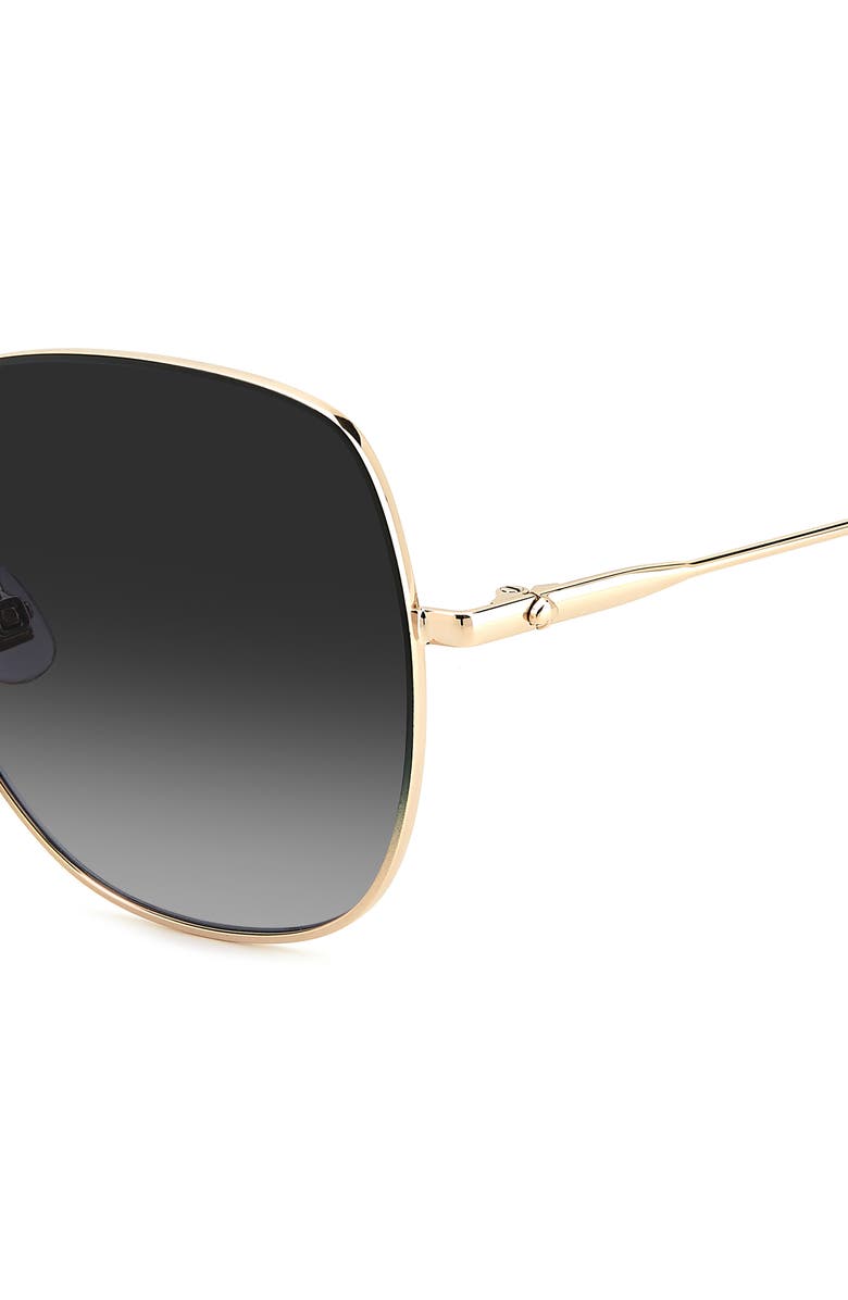 Kate Spade New York charli 59mm gradient square sunglasses, Alternate, color, Black
