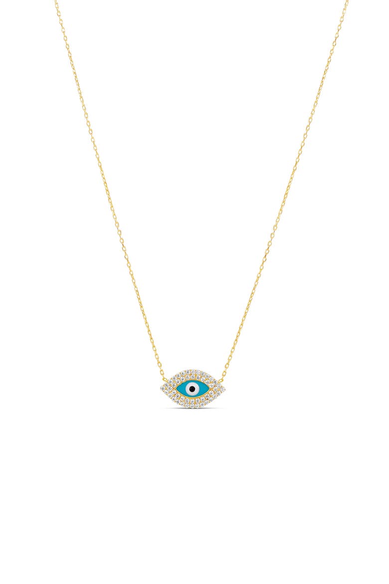 Evil Eye Pendant Necklace, Main, color, GOLD
