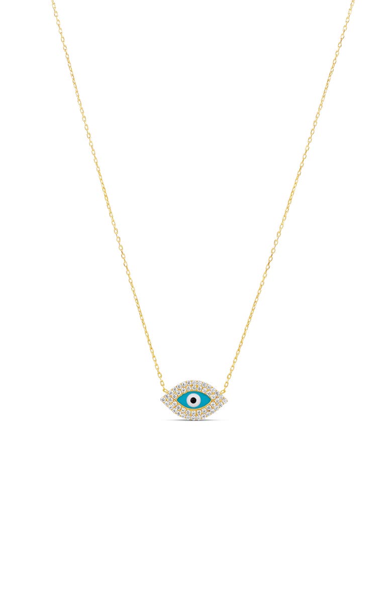 SHYMI Evil Eye Pendant Necklace, Main, color, Gold
