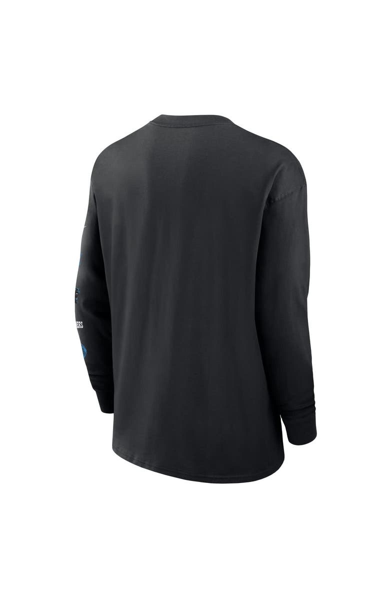 Nike Men's Nike Black Carolina Panthers Rewind Heavy Max90 Pocket Long Sleeve T-Shirt, Alternate, color, Black