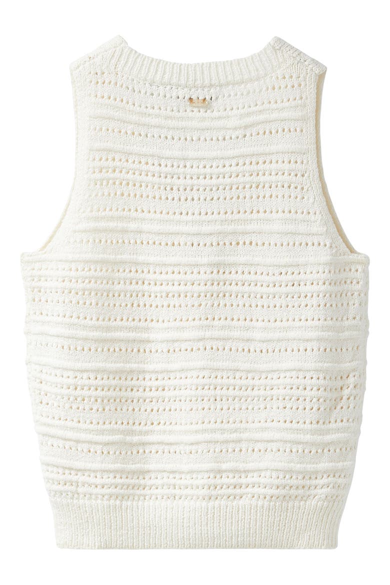 Open Knit Vest, Alternate, color, IVORY