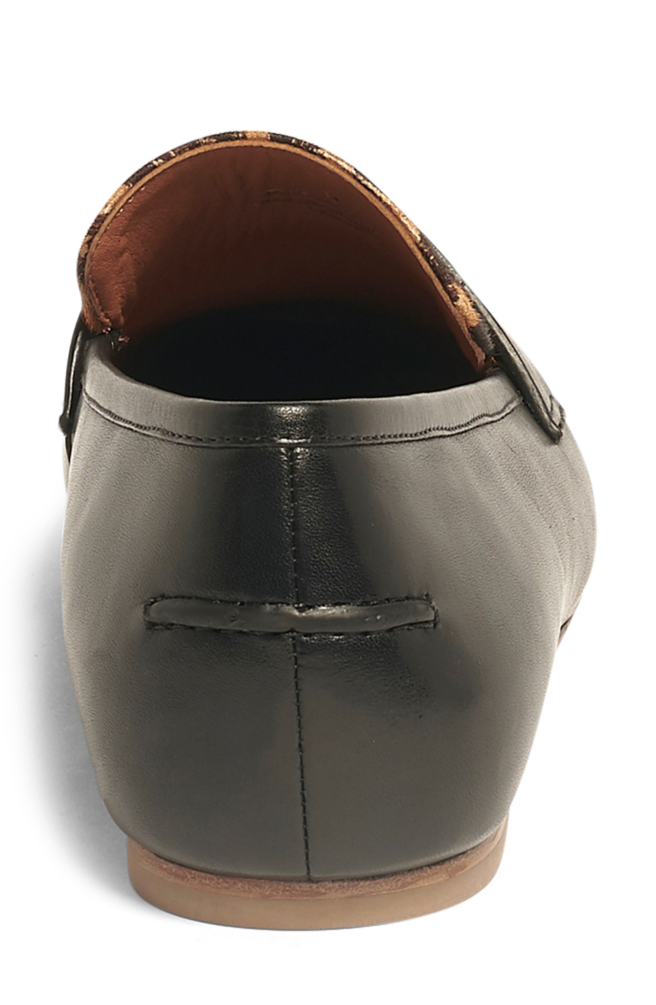 Anthony Veer Nancy Genuine Calf Hair Loafer, Alternate, color, Black