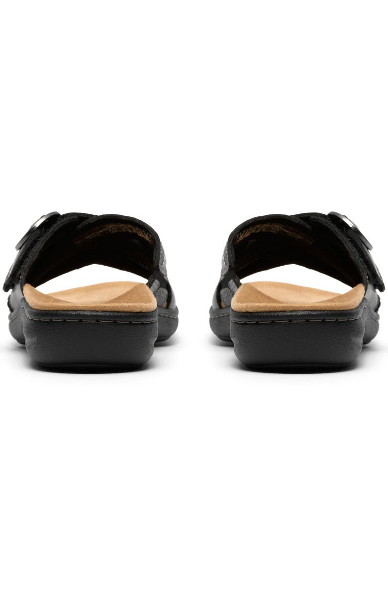 Clarks<sup>®</sup> Laurieann Opal Sandal - Wide Width Available, Alternate, color, Black Leather