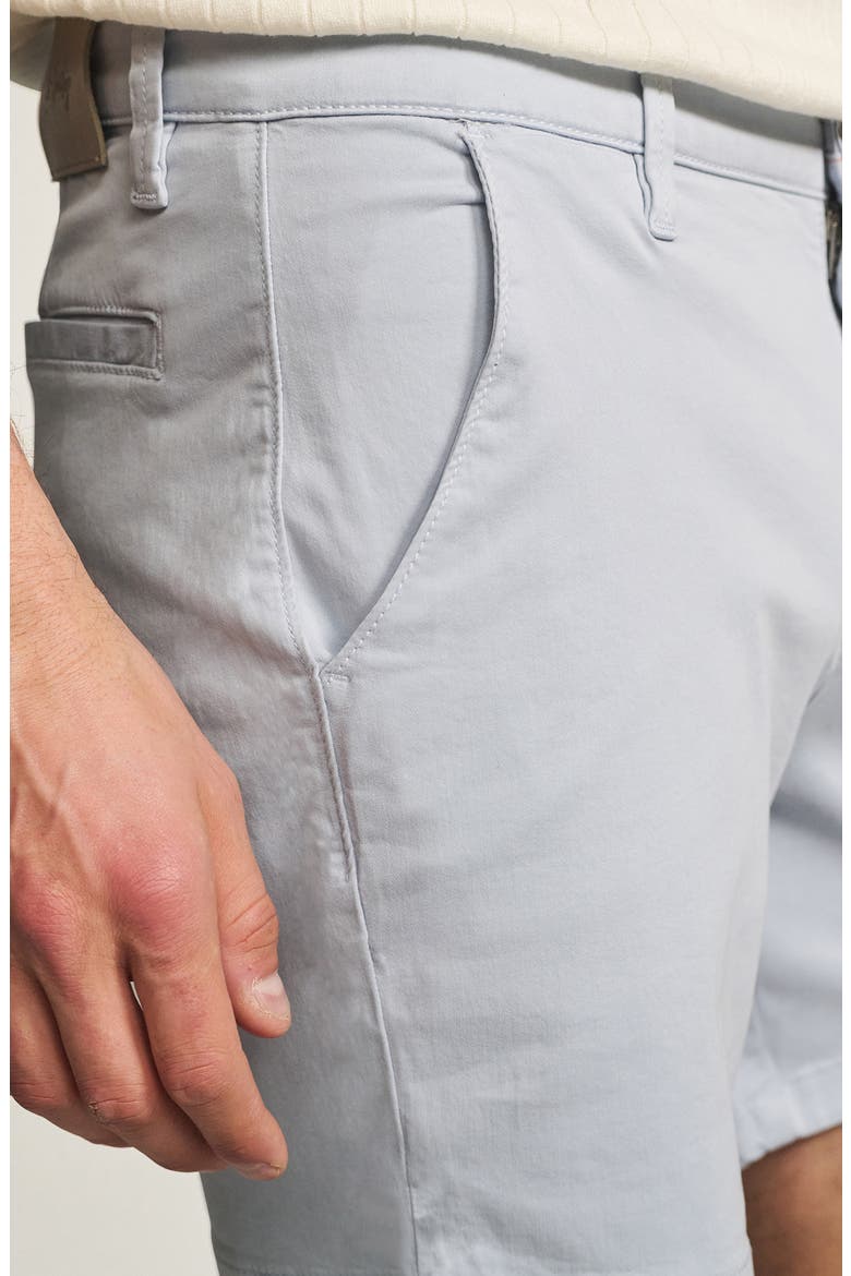 Hampton Slim Fit Twill Chino Shorts, Alternate, color, LIGHT BLUE TWILL