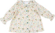 Cuclie Floral Ruffle Sleeve Blouse
