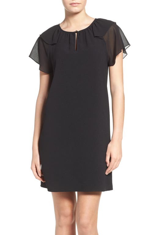 Charles Henry Ruffle Shift Dress