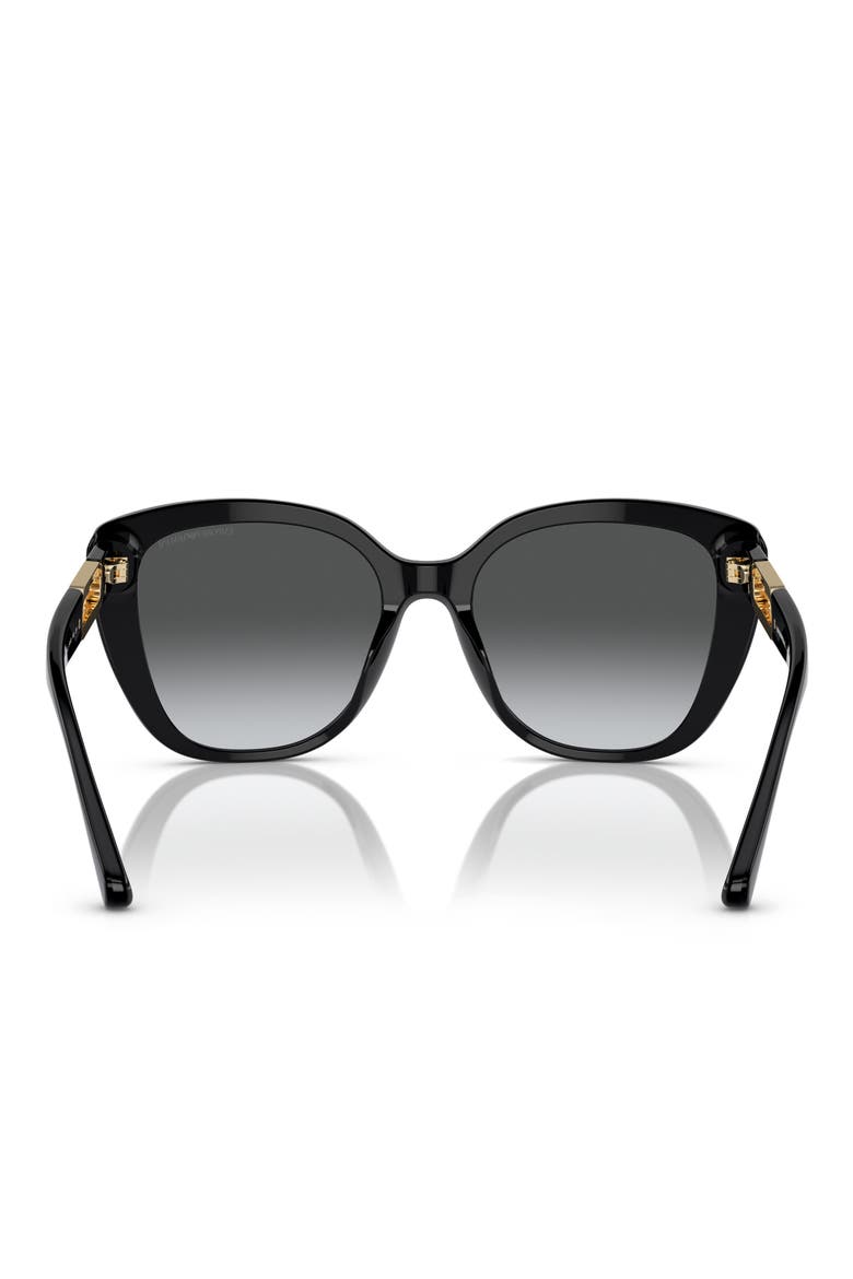 54mm Butterfly Sunglasses, Alternate, color, BLACK / POLAR GREY GRADIENT