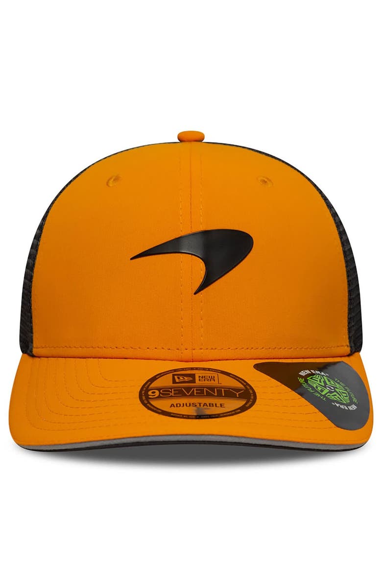 New Era Men's New Era  Orange/Black McLaren F1 Team  9SEVENTY Stretch-Snap Trucker Hat, Alternate, color, 