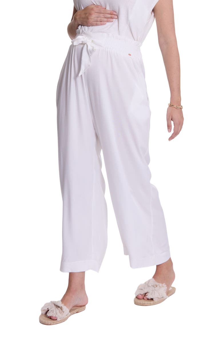 Cache Coeur Maternity Pants Sahel, Main, color, White