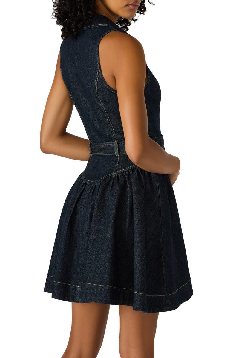 Steve Madden Senia Denim Shirtdress, Alternate, color, Dark Indigo