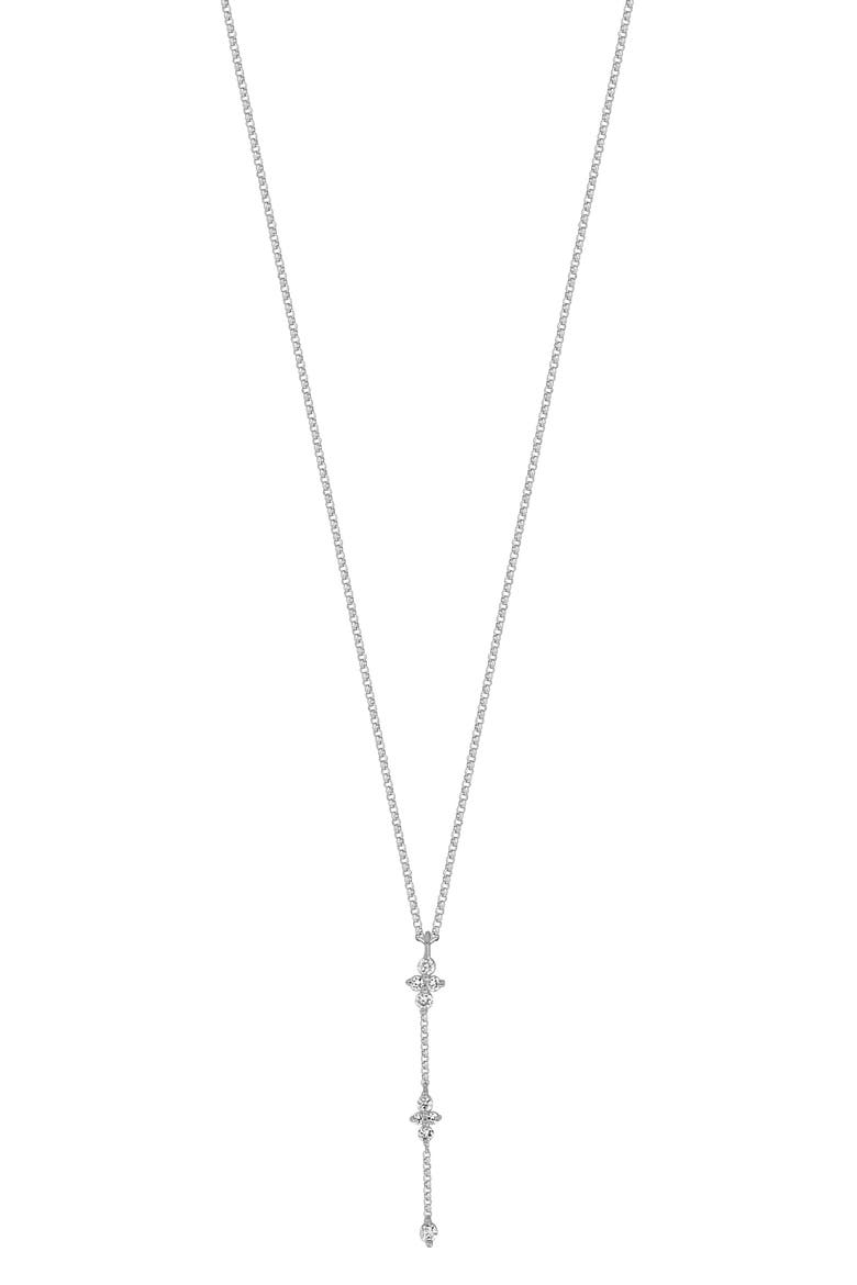 Getty Diamond Y-Necklace (Nordstrom Exclusive), Main, color, 18K WHITE GOLD
