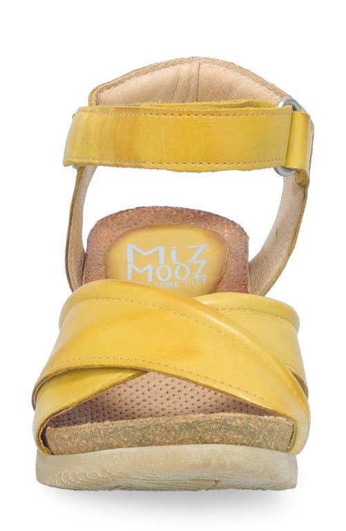 Miz Mooz Sofie Wedge Sandal In Ochre