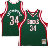 Mitchell & Ness Men's Mitchell & Ness Giannis Antetokounmpo Hunter Green Milwaukee Bucks 2013/14 Hardwood Classics Swingman Jersey