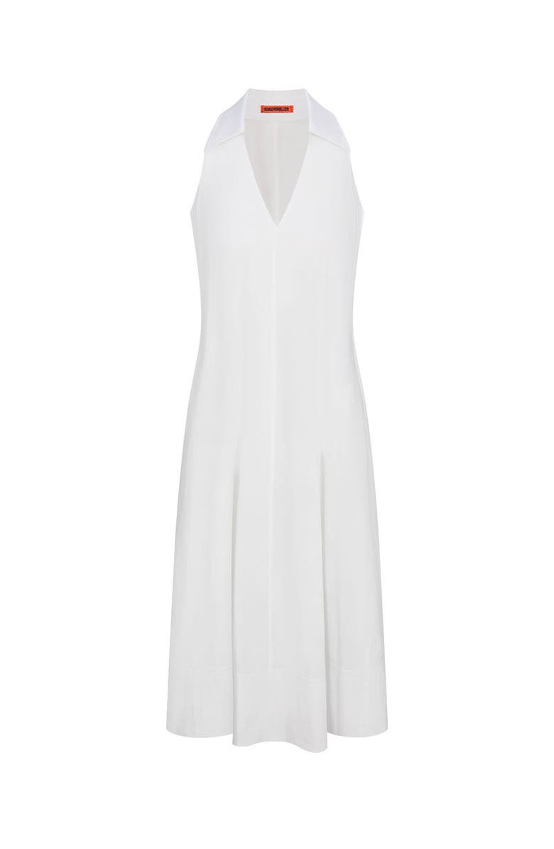 SIMONMILLER Nava Poplin Midi Dress, Main, color, Macadamia