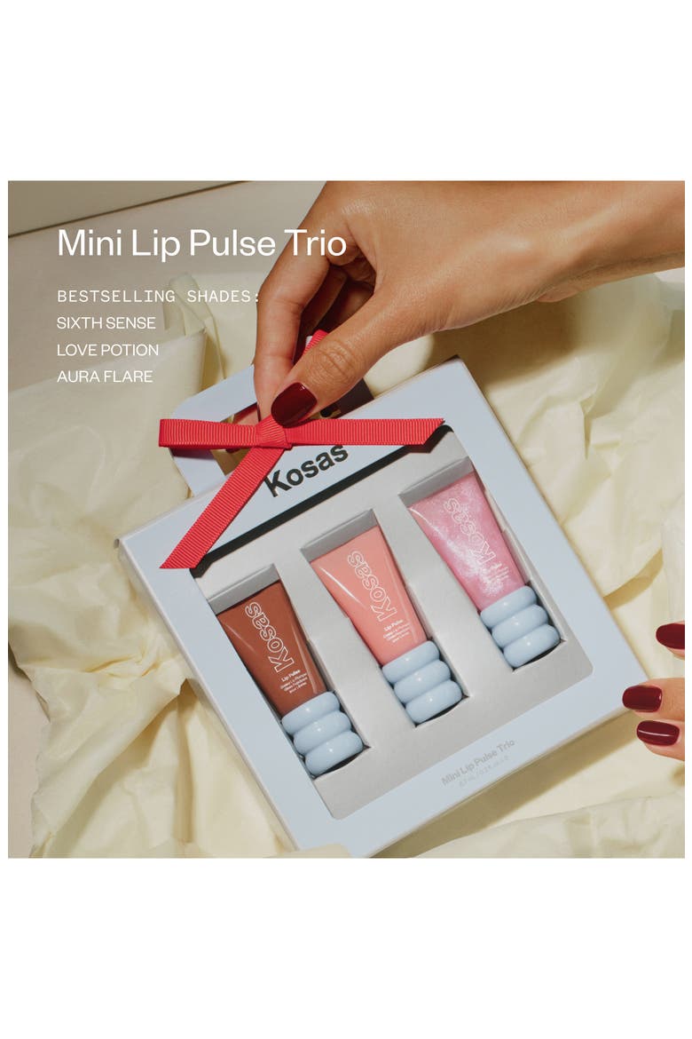 Mini Lip Pulse Glassy Lip Plumper Trio, Alternate, color, NO COLOR