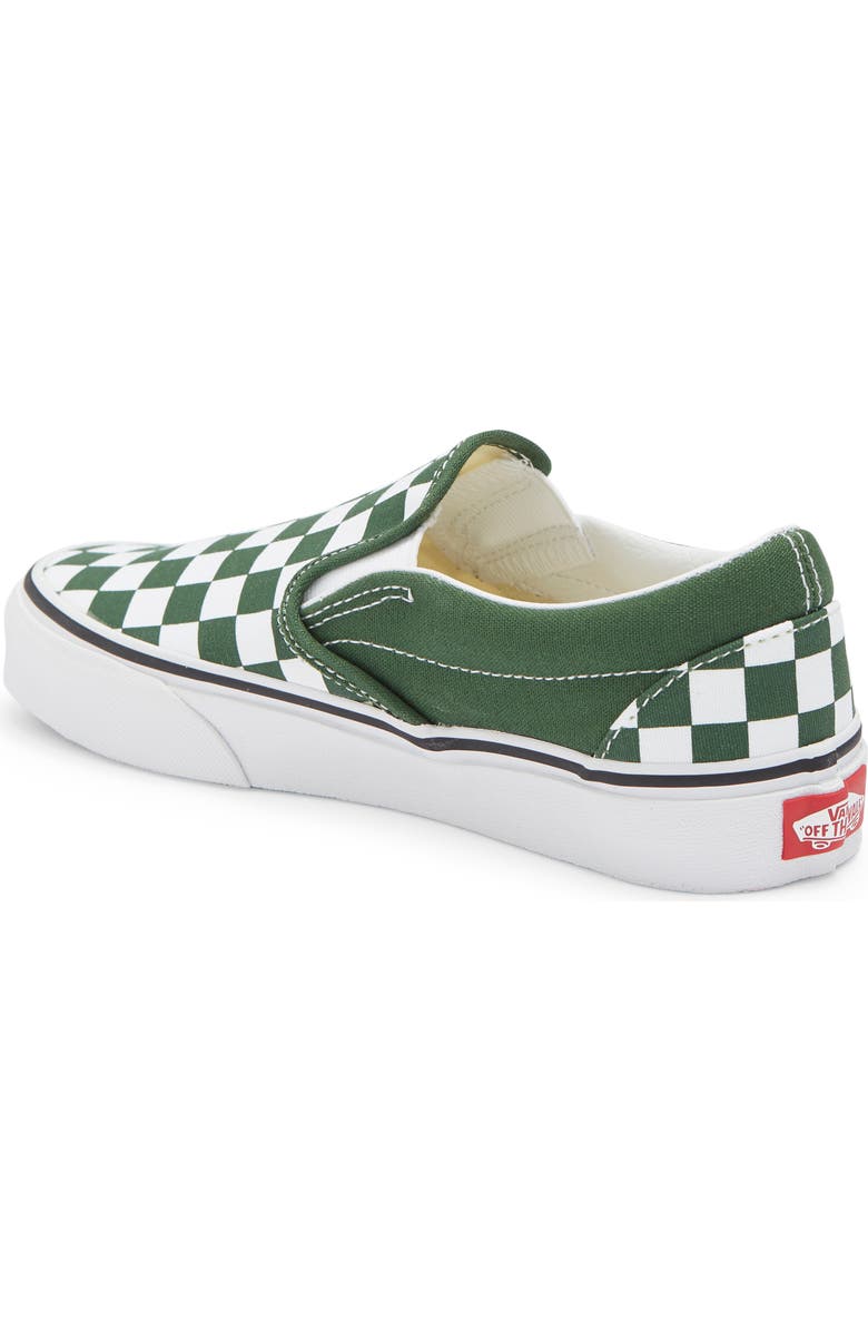 Vans Gender Inclusive Classic Slip-On Sneaker, Alternate, color, Checkerboard Emerald