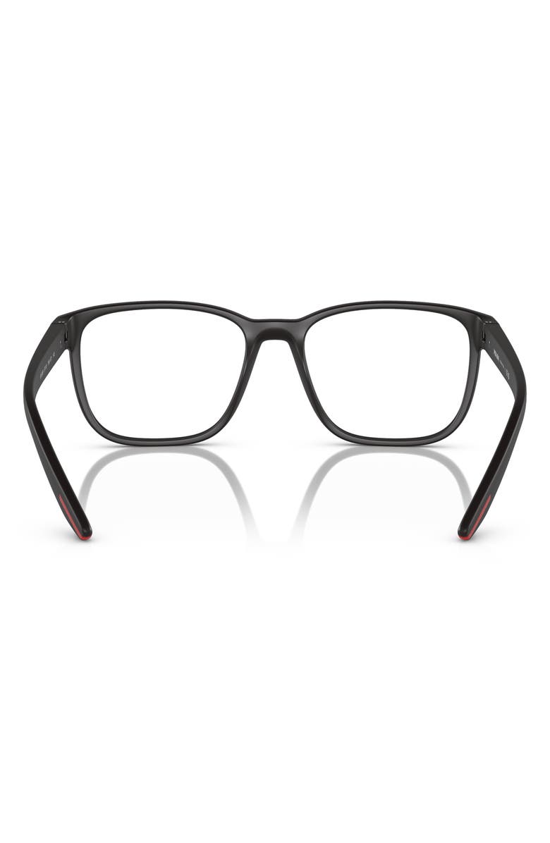 Prada Linea Rossa 55mm Pillow Optical Glasses, Alternate, color, Matte Ghisa