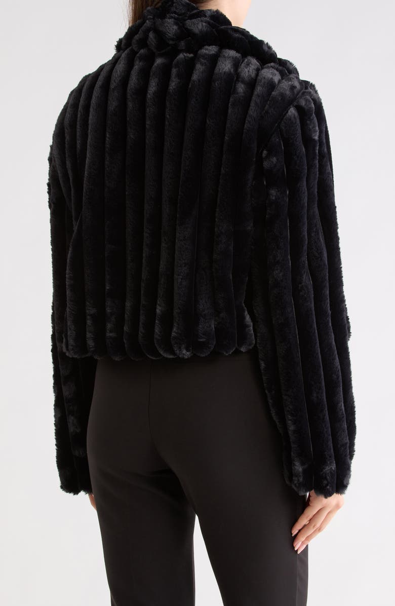 BLANKNYC Faux Fur Crop Jacket, Alternate, color, Night Life