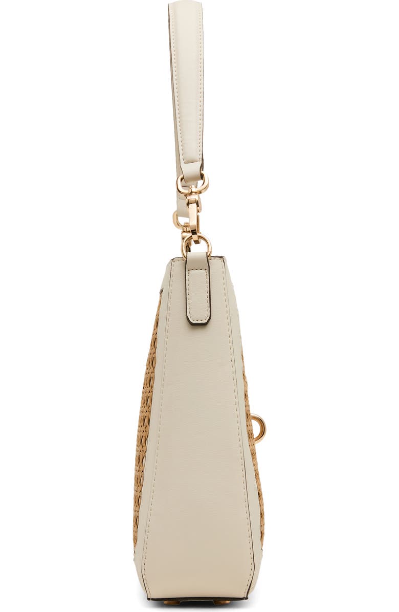 Anne Klein Straw Bucket Bag, Alternate, color, Natural-Pearl White