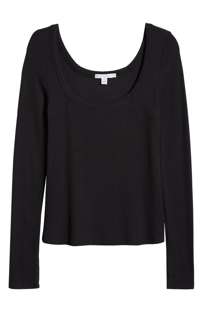 Threads 4 Thought Yvette Feather Rib Scoop Neck Top, Alternate, color, 