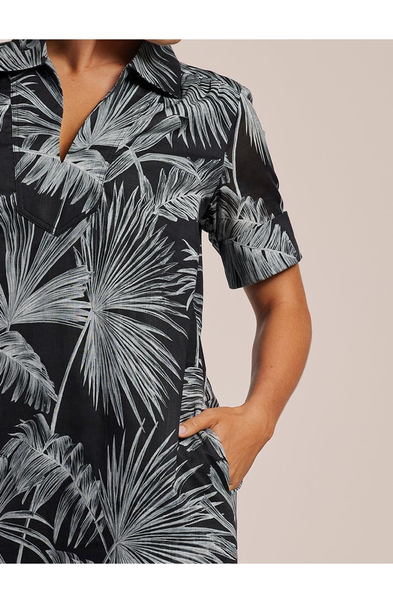 Tori Richard Chalk A Lot Monica Dress, Alternate, color, Black