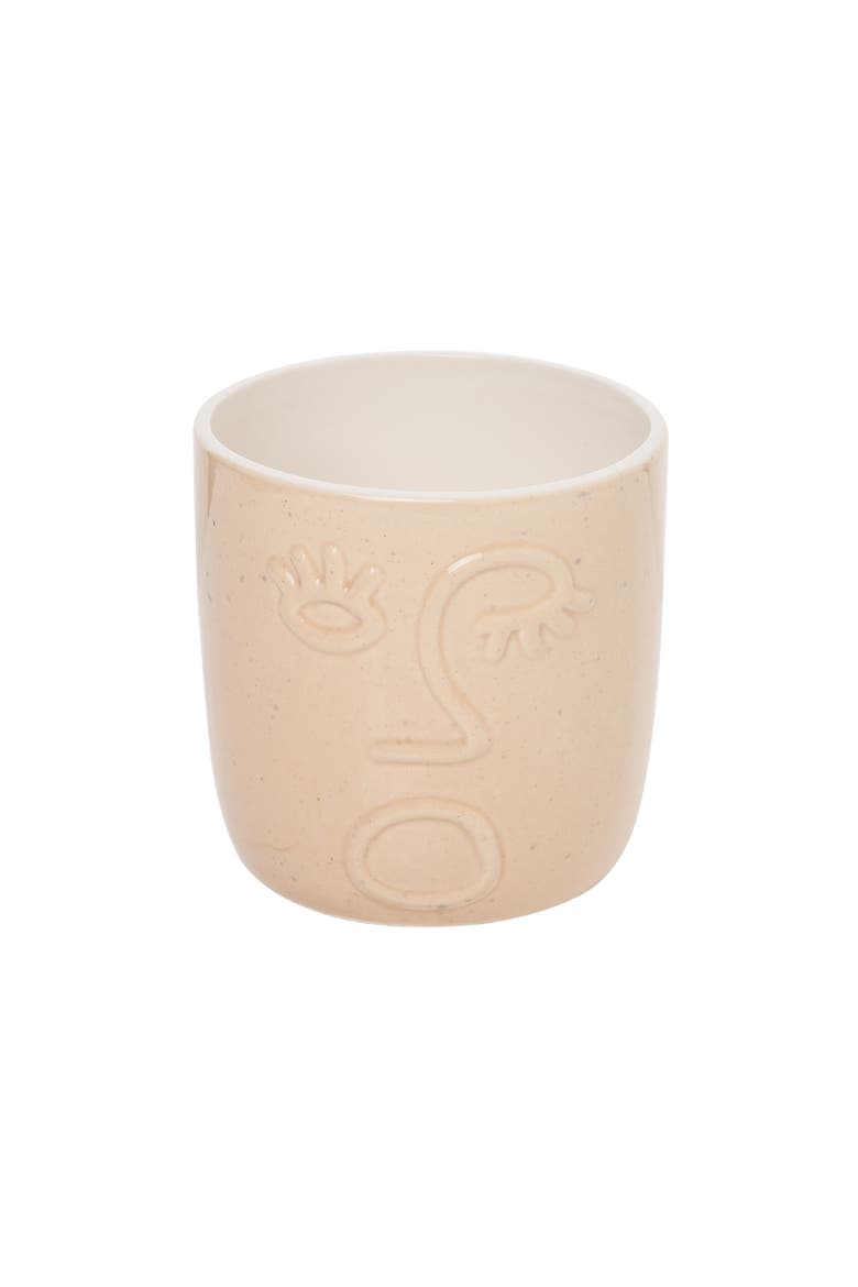 Neutral Face Planter, Main, color, Beige