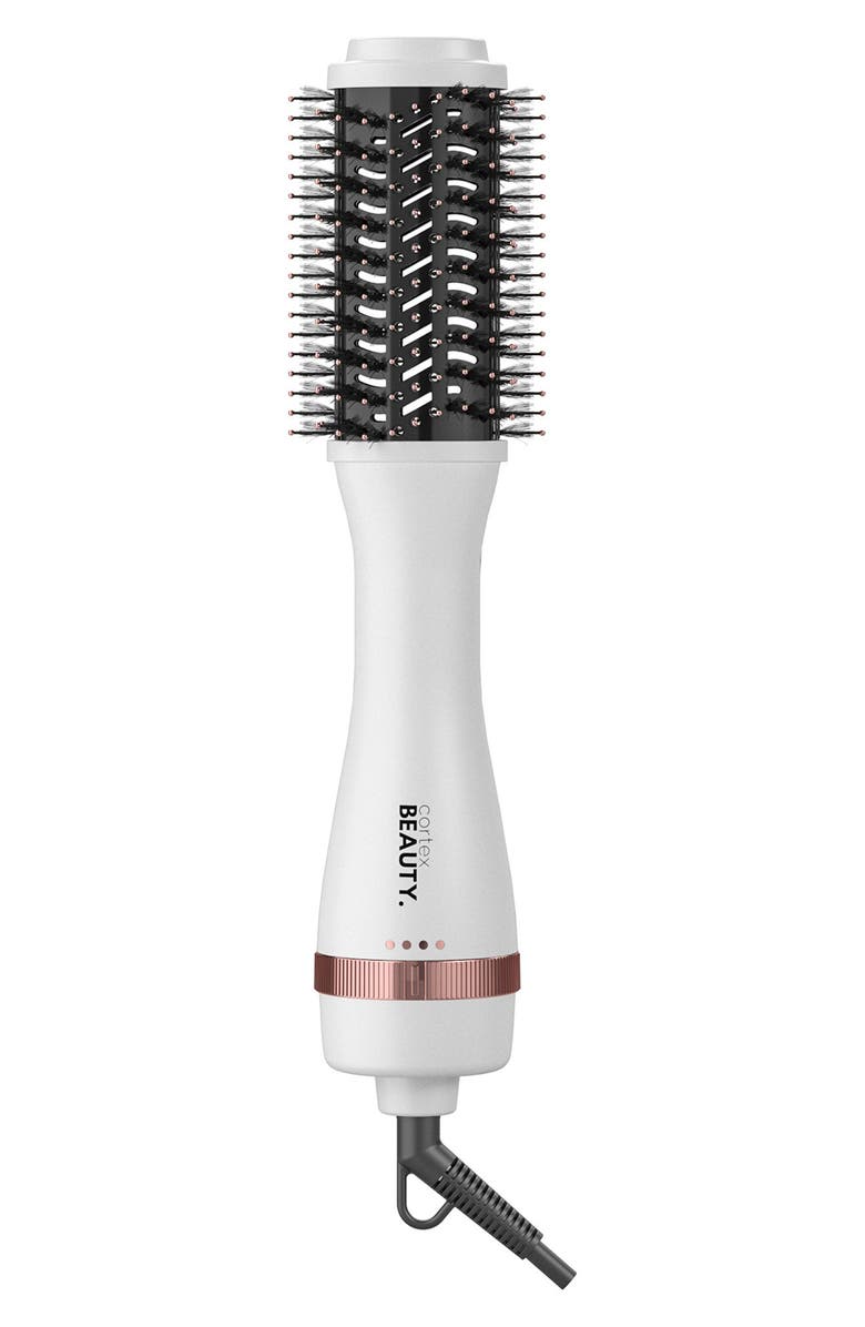 CORTEX BEAUTY 2-Inch Volumizing Blowout Hot Brush, Main, color, White/ Rose Gold