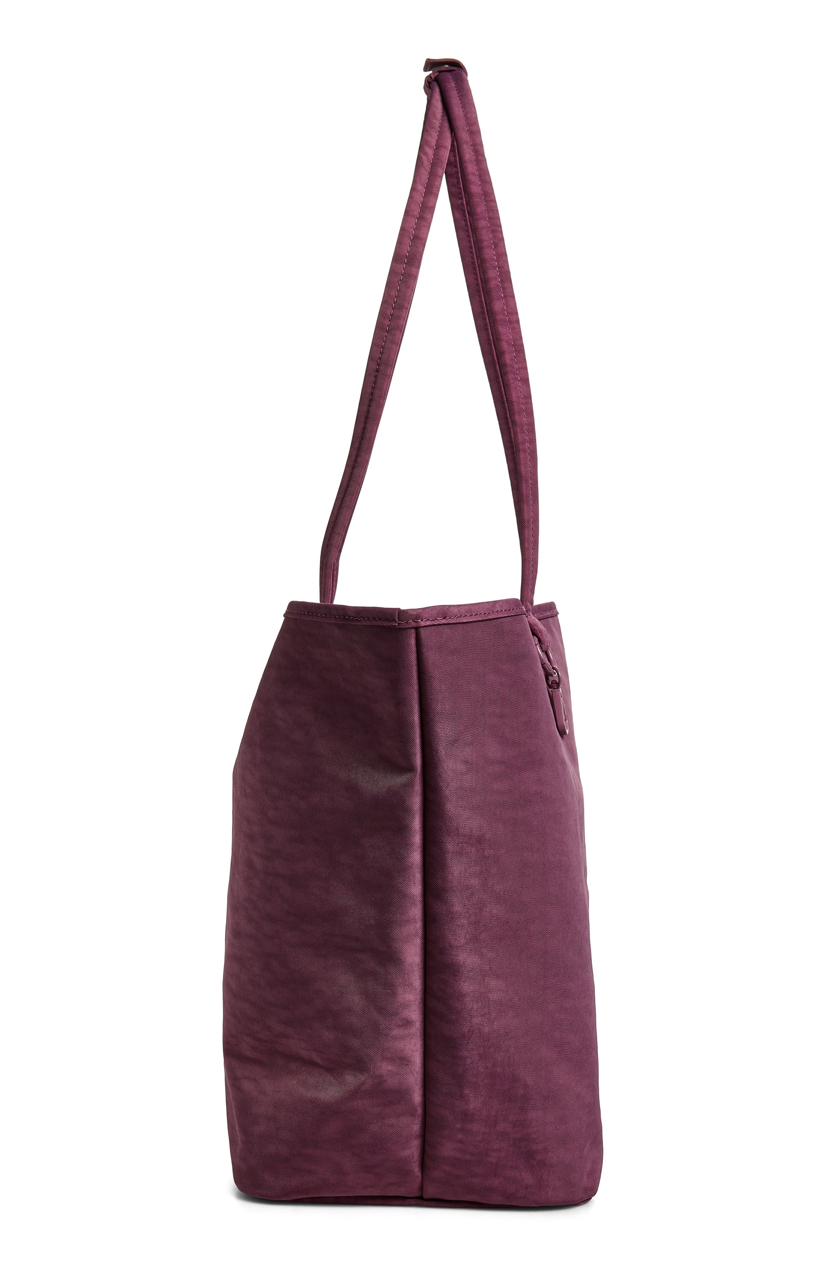 Large Reversible Recycled Nylon Tote, Alternate, color, WILD PLUM MIX