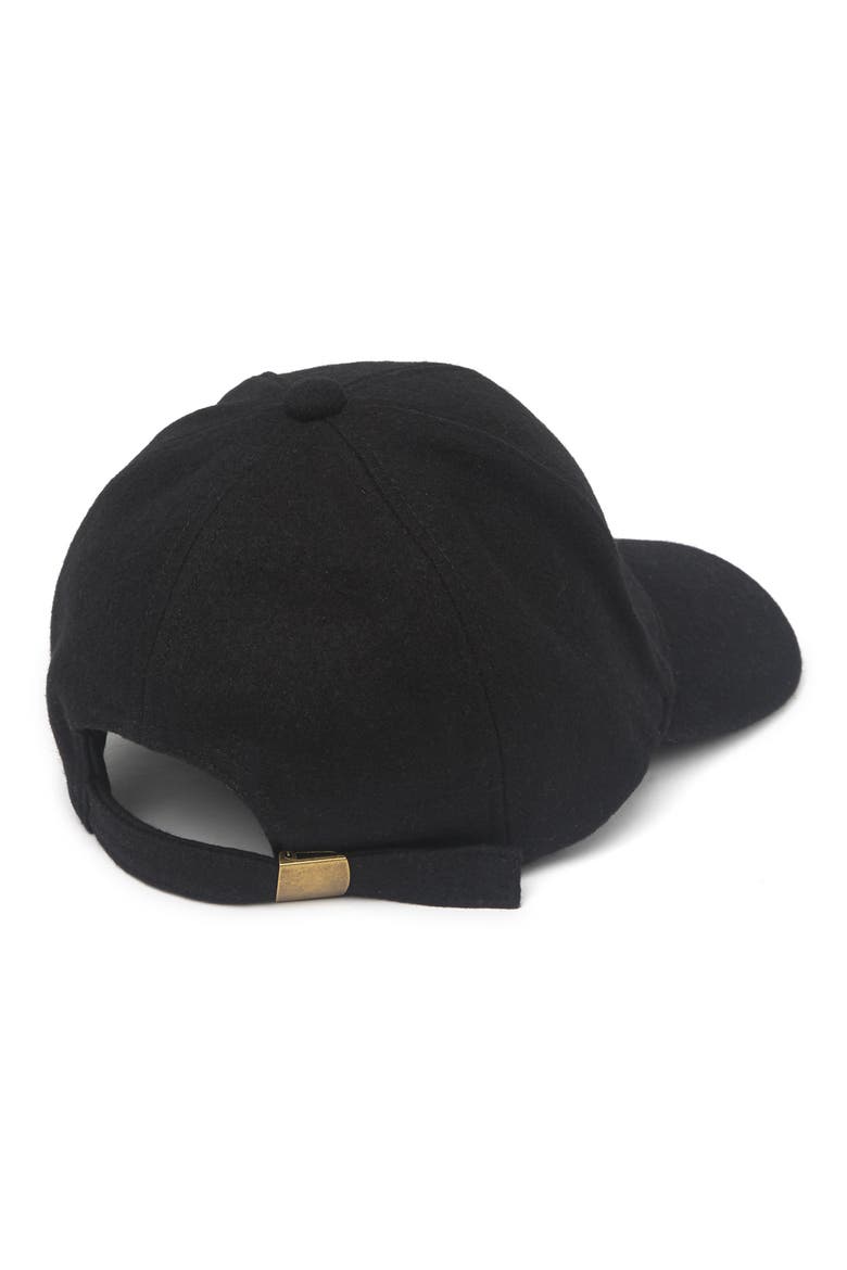 Textured Baseball Cap, Alternate, color, BLACK