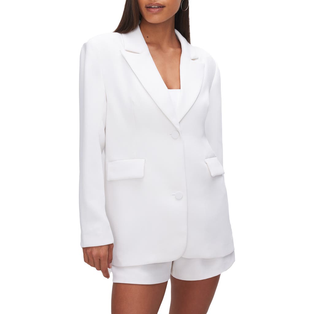 GOOD AMERICAN GOOD AMERICAN LUXE SUITING BOYFRIEND BLAZER