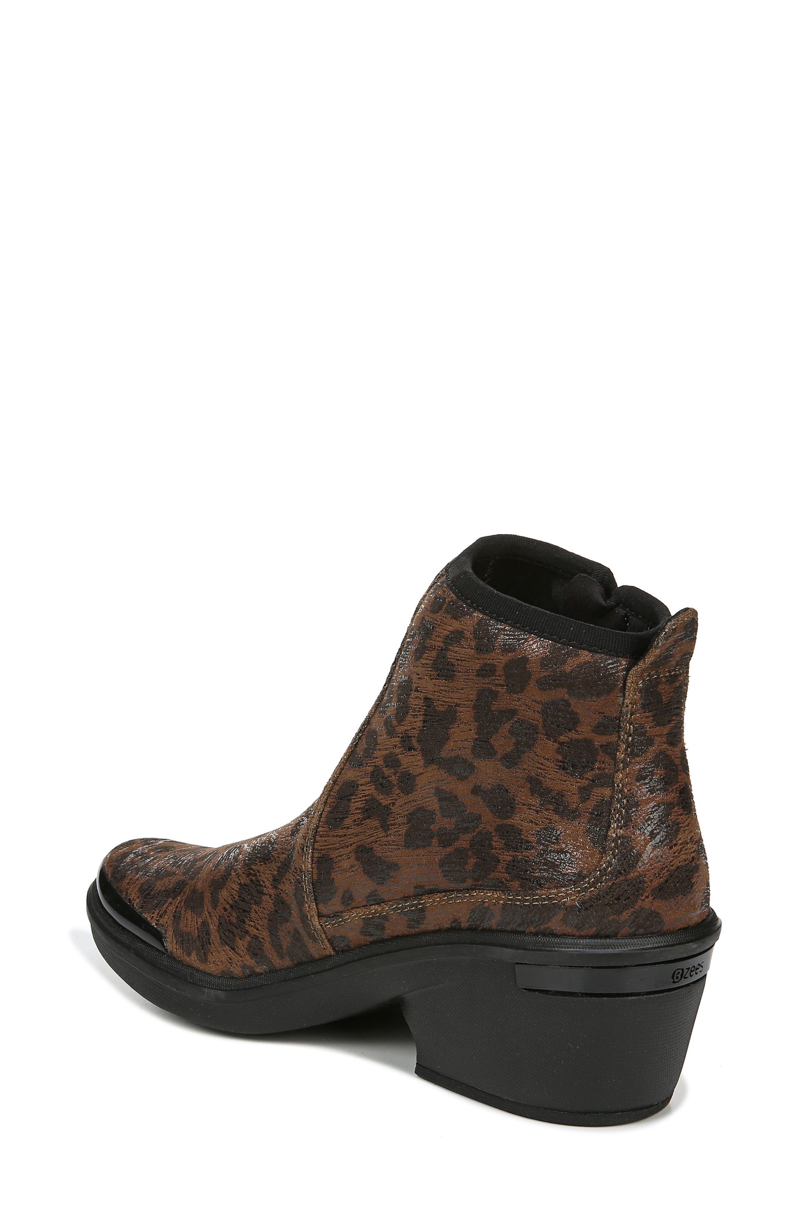 Tease Bootie, Alternate, color, BROWN LEOPARD FABRIC