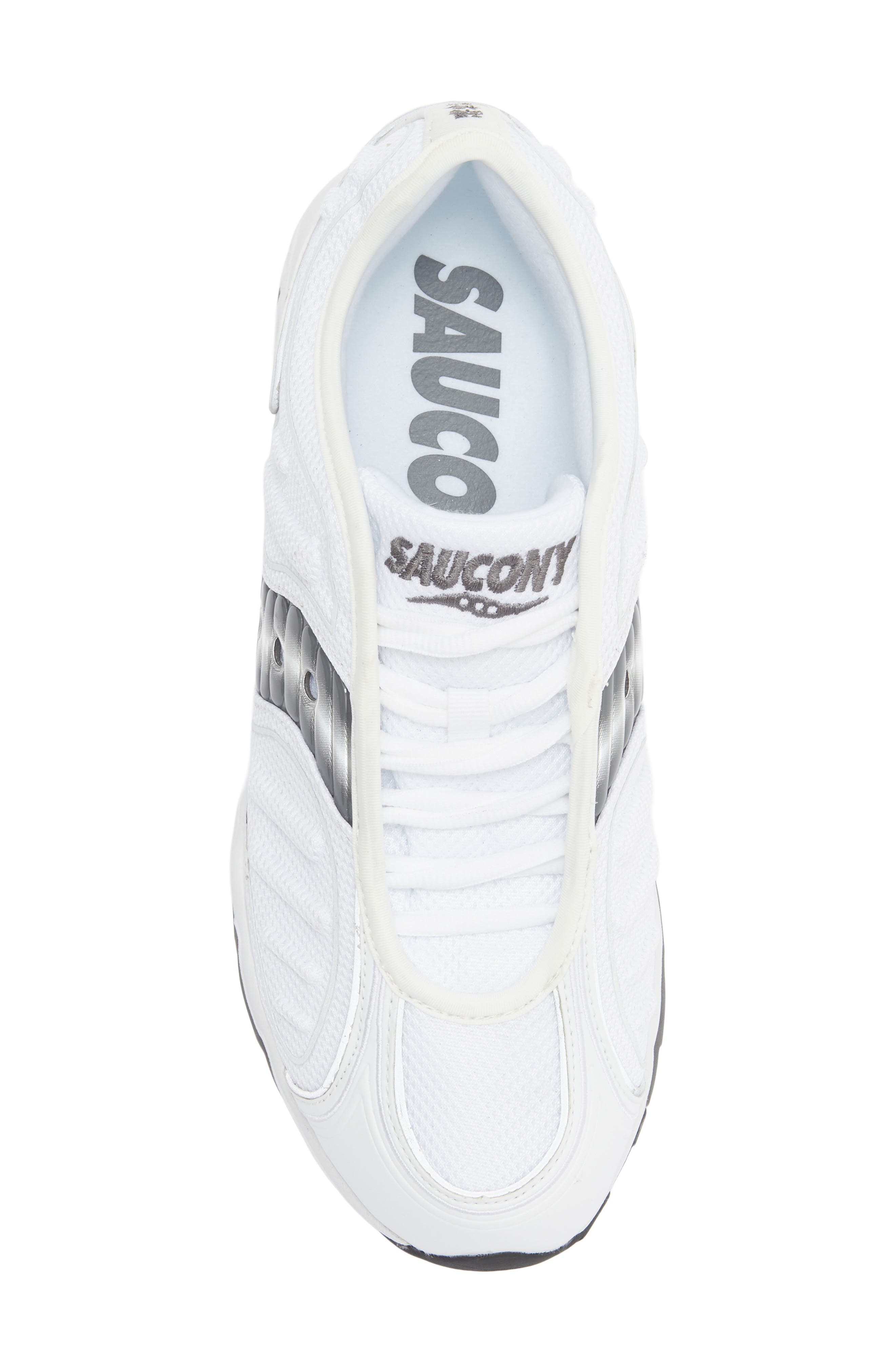 Saucony Gender Inclusive Matrix Sneaker, Alternate, color, White/ Metallic
