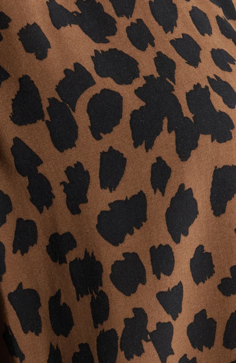 Rails Josephine Leopard Print Button-Up Shirt, Alternate, color, Teak Spotted