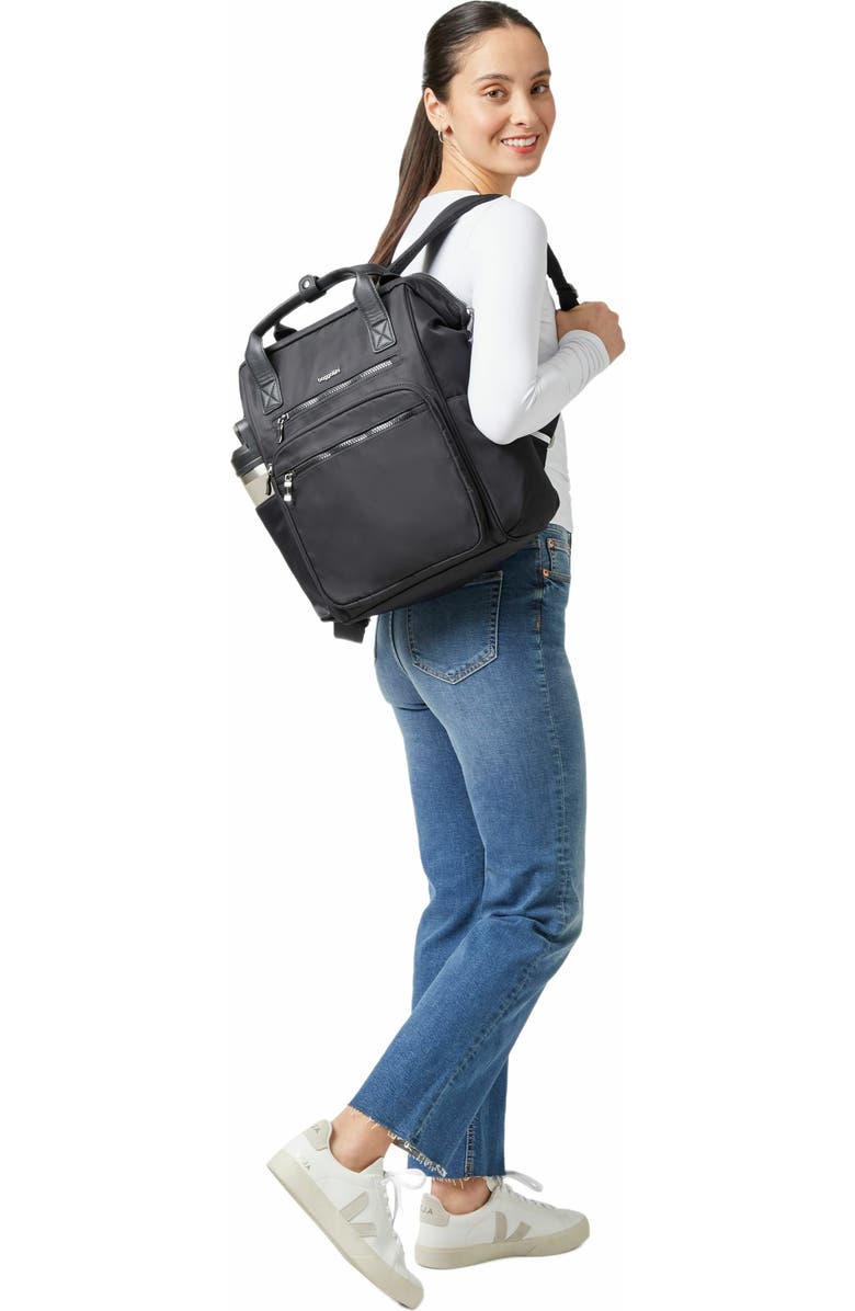 BAGGALLINI Chelsea Laptop Backpack, Alternate, color, Black Twill