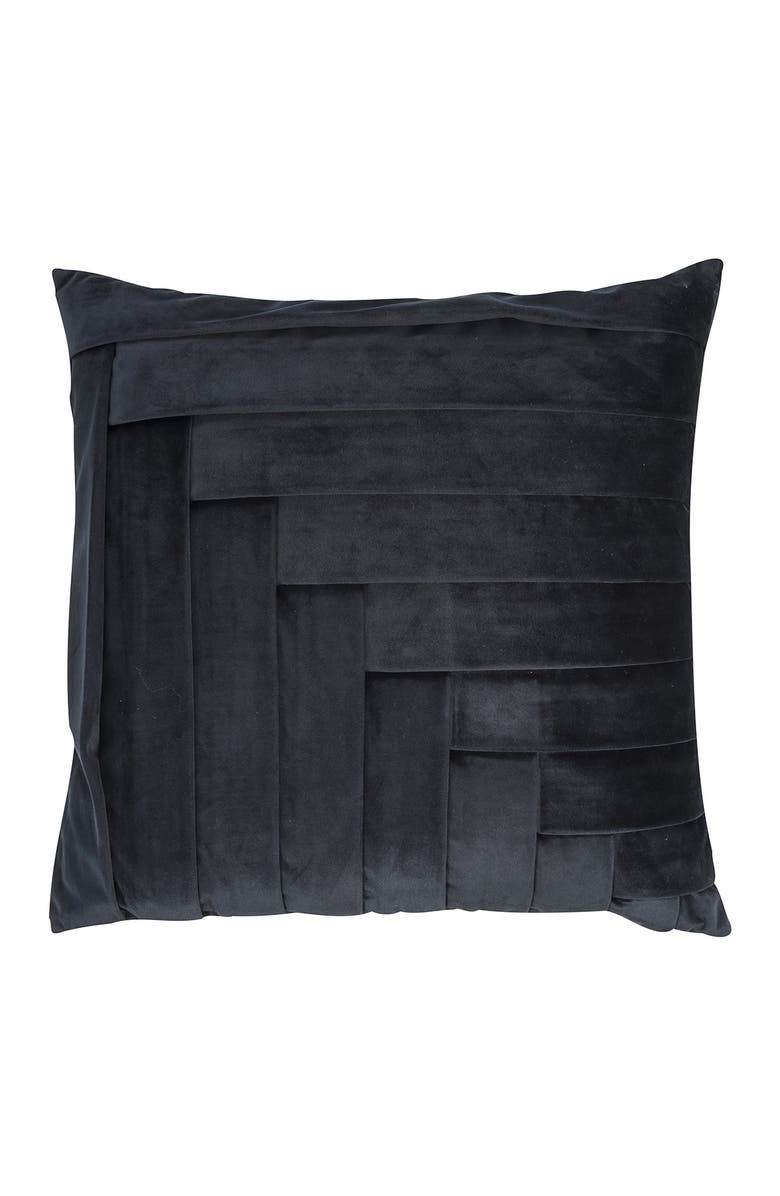 Eightmood Tiered Throw Pillow - Black, Main, color,