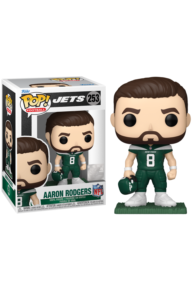 Aaron Rodgers (New York Jets) NFL Funko Pop! Series 12, Main, color, Green
