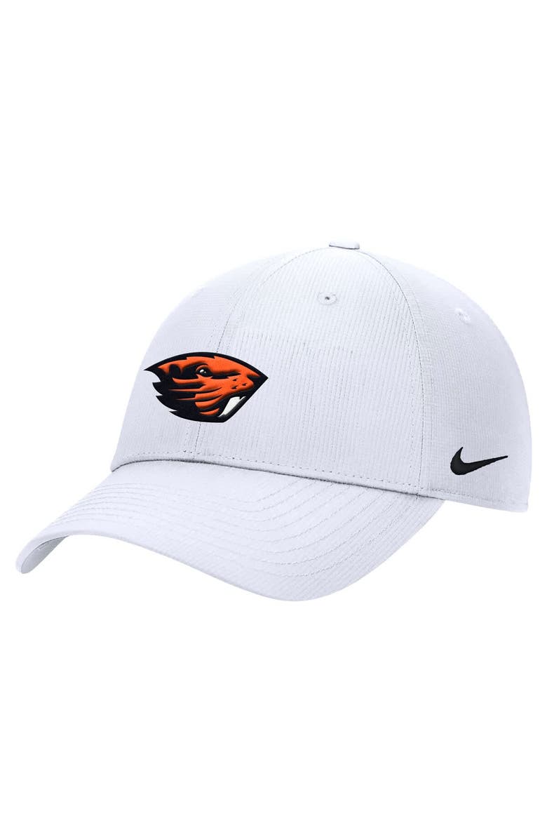 Nike Men's Nike White Oregon State Beavers 2025 On-Field Club Performance Adjustable Hat, Main, color, White