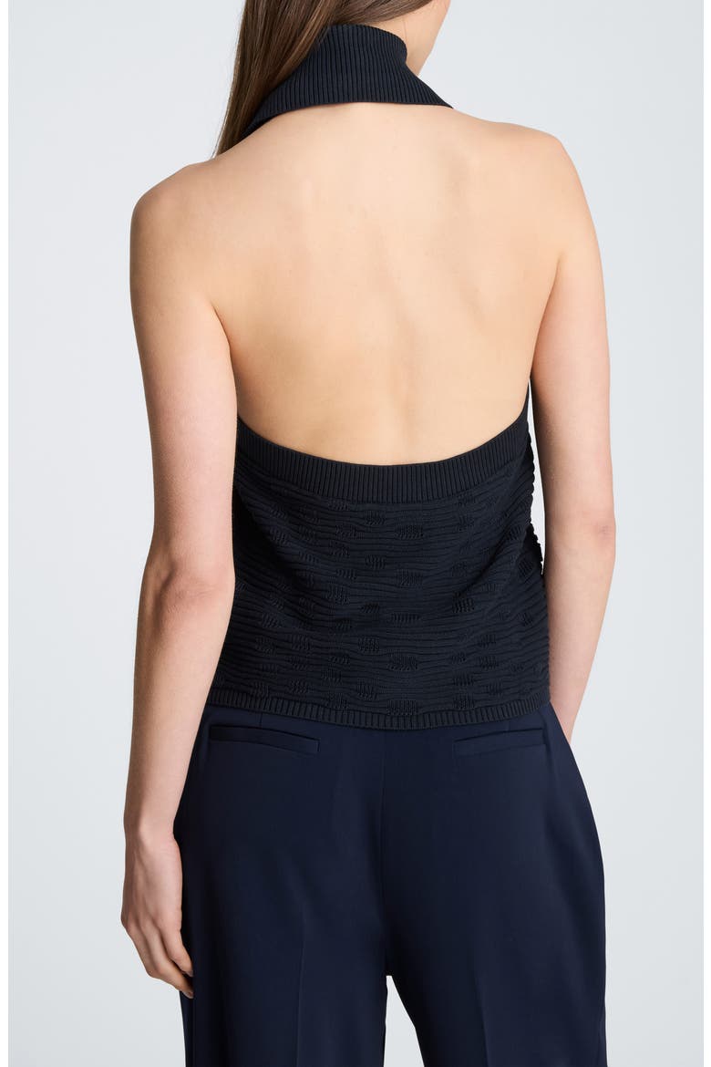 Halter Sweater Tank, Alternate, color, DARK NAVY