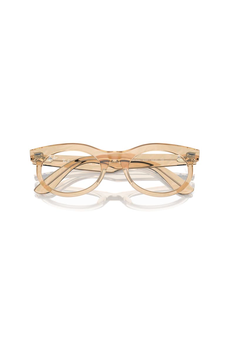 50mm Oval optical glasses, Alternate, color, Brown
