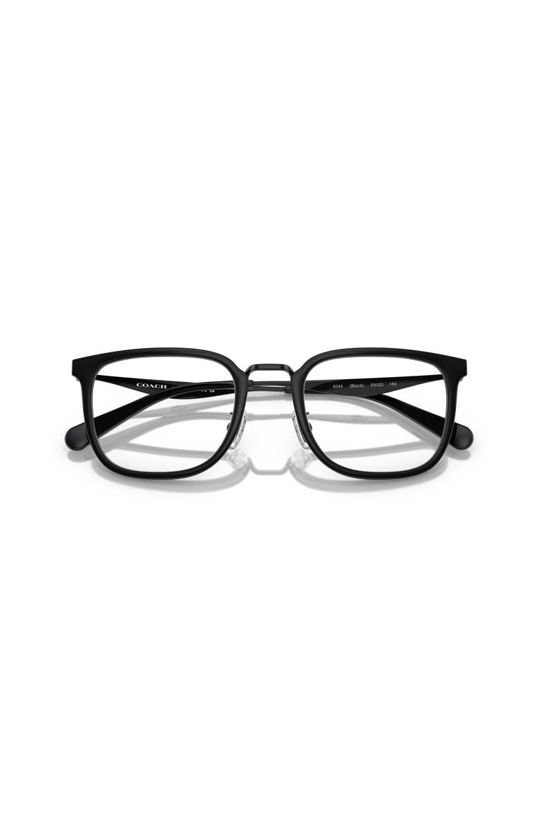 COACH 53mm Square optical glasses, Alternate, color, 